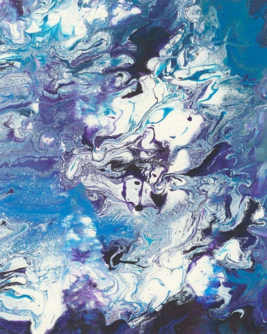 Meandering Mulberry II Black Ornate Wood Framed Art Print with Double Matting by Moore, Regina