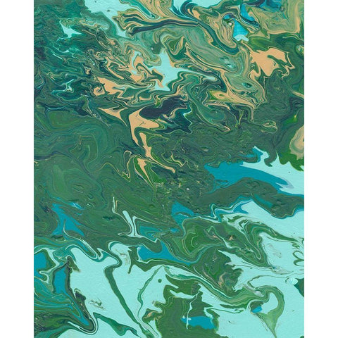 Rambling Sage I White Modern Wood Framed Art Print by Moore, Regina