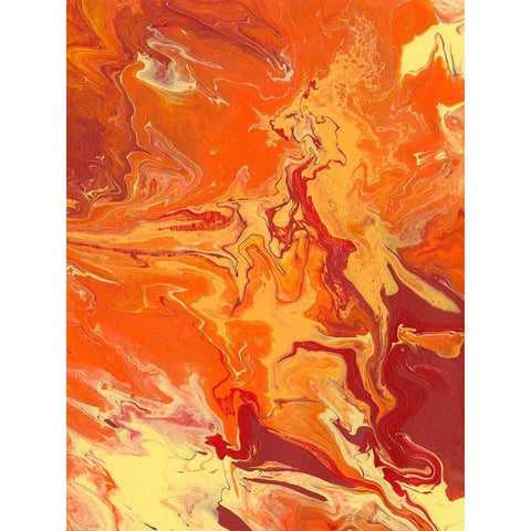 Nomadic Blaze III Gold Ornate Wood Framed Art Print with Double Matting by Moore, Regina