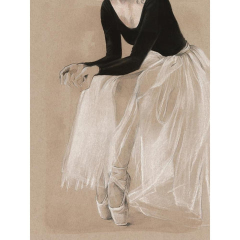 Ballet Study I Black Modern Wood Framed Art Print with Double Matting by Parker, Jennifer Paxton