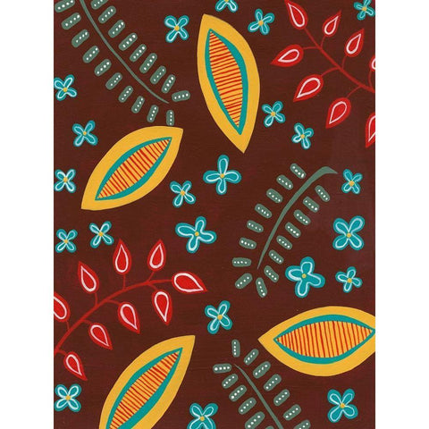 Stylized Motif II White Modern Wood Framed Art Print by Moore, Regina