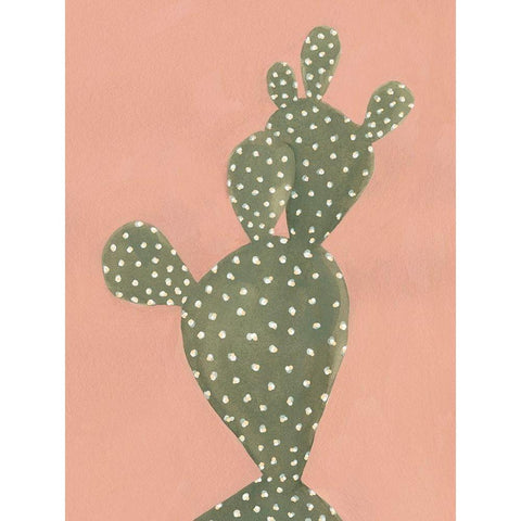 Coral Cacti II Gold Ornate Wood Framed Art Print with Double Matting by Scarvey, Emma