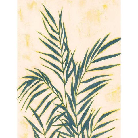 Sunset Fronds II Black Modern Wood Framed Art Print with Double Matting by Popp, Grace