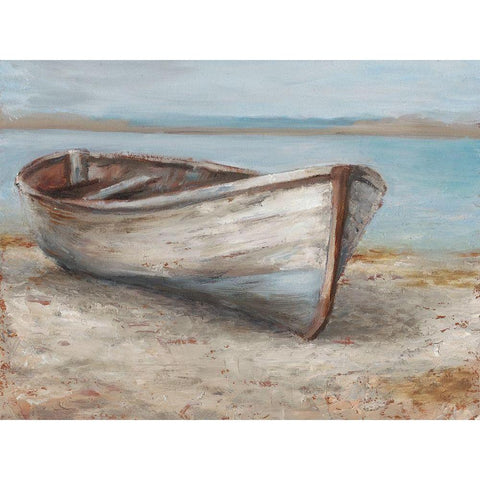 Whitewashed Boat I White Modern Wood Framed Art Print by Harper, Ethan