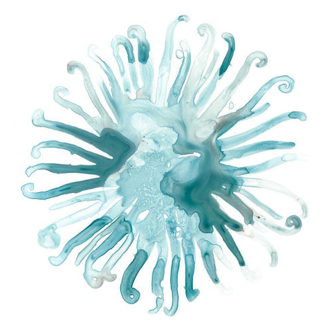 Ocean Cameo IV White Modern Wood Framed Art Print by Vess, June Erica