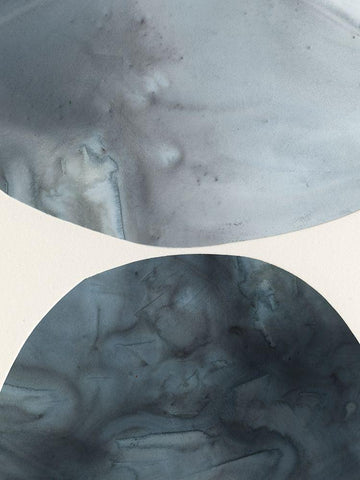 Gravitate II Black Ornate Wood Framed Art Print with Double Matting by Borges, Victoria