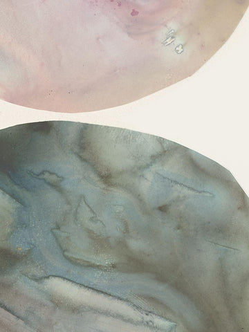 Gravitate IV White Modern Wood Framed Art Print with Double Matting by Borges, Victoria