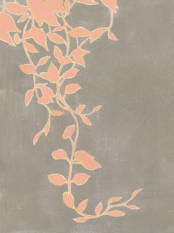 Coral Pothos I Black Ornate Wood Framed Art Print with Double Matting by Popp, Grace