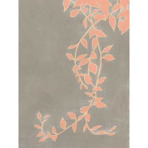 Coral Pothos II Gold Ornate Wood Framed Art Print with Double Matting by Popp, Grace