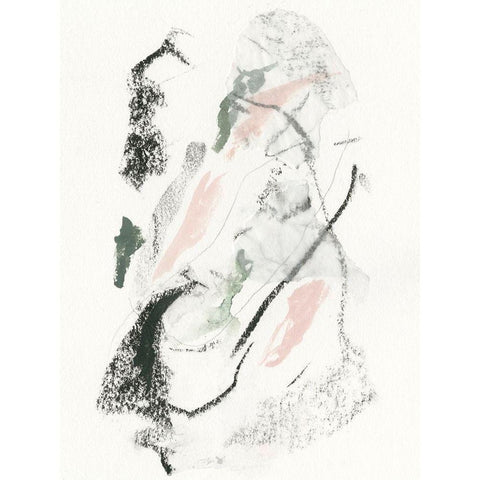 Unravel I White Modern Wood Framed Art Print by Borges, Victoria