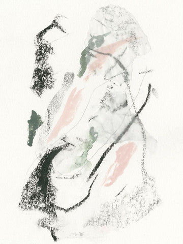 Unravel I Black Ornate Wood Framed Art Print with Double Matting by Borges, Victoria