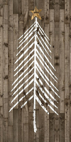 Wooded Whimsy I White Modern Wood Framed Art Print with Double Matting by Popp, Grace