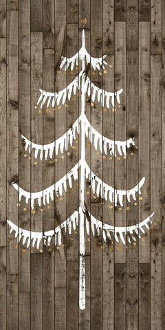 Wooded Whimsy III White Modern Wood Framed Art Print with Double Matting by Popp, Grace