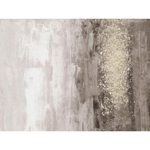 Glitter Rain I White Modern Wood Framed Art Print by Goldberger, Jennifer