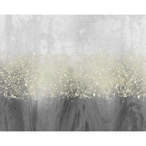 Glitter Swirl II White Modern Wood Framed Art Print by Goldberger, Jennifer