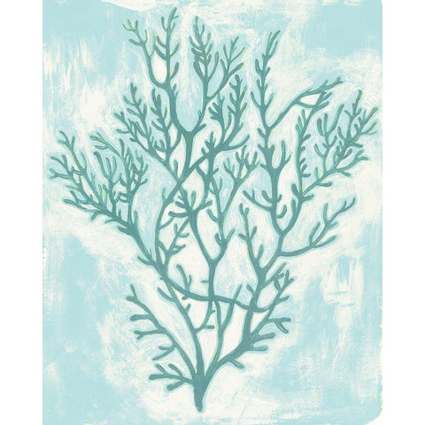 Living Teal II Black Modern Wood Framed Art Print by Popp, Grace