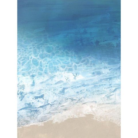 Ebb and Flow I White Modern Wood Framed Art Print by Borges, Victoria