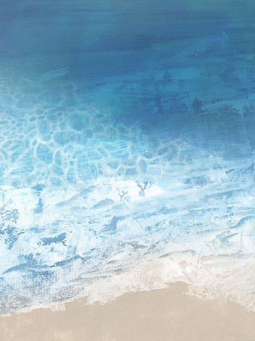 Ebb and Flow I White Modern Wood Framed Art Print with Double Matting by Borges, Victoria