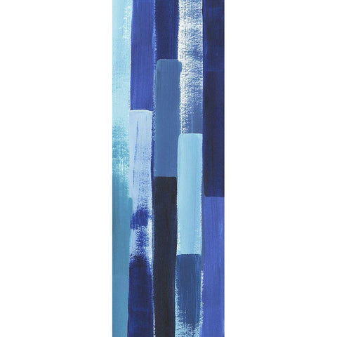 Azule Waterfall II White Modern Wood Framed Art Print by Popp, Grace