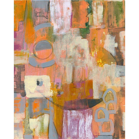 Pretty in Pinks I Black Modern Wood Framed Art Print by Daavettila, Tara