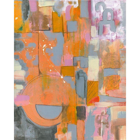 Pretty in Pinks II Black Modern Wood Framed Art Print by Daavettila, Tara