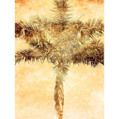 Palms on Brown IV Gold Ornate Wood Framed Art Print with Double Matting by Nall, Skip
