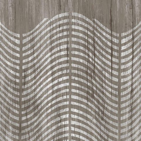 Weathered Wood Patterns X White Modern Wood Framed Art Print by Vess, June Erica