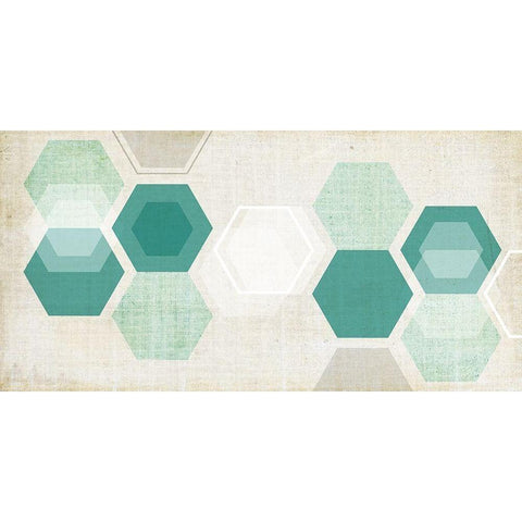 Hex Mobile I Black Modern Wood Framed Art Print by Fagalde, Jarman