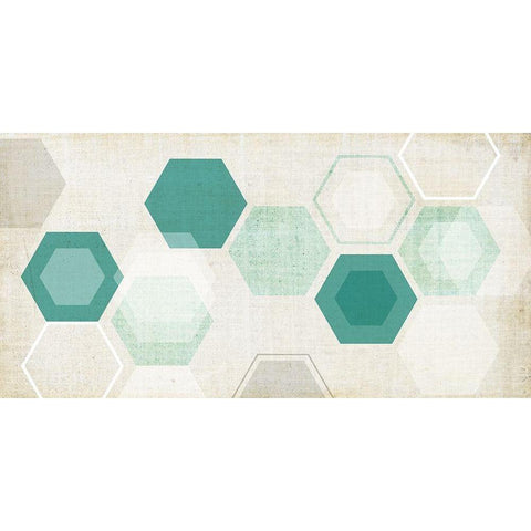 Hex Mobile II White Modern Wood Framed Art Print by Fagalde, Jarman