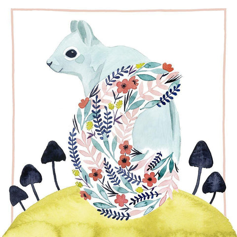 Friends of Clementine I Black Modern Wood Framed Art Print with Double Matting by Popp, Grace
