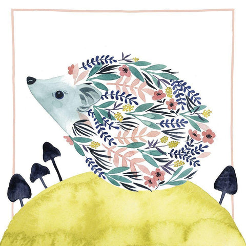 Friends of Clementine II White Modern Wood Framed Art Print with Double Matting by Popp, Grace
