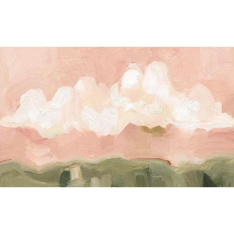 Pink Haze Sunset II White Modern Wood Framed Art Print by Scarvey, Emma