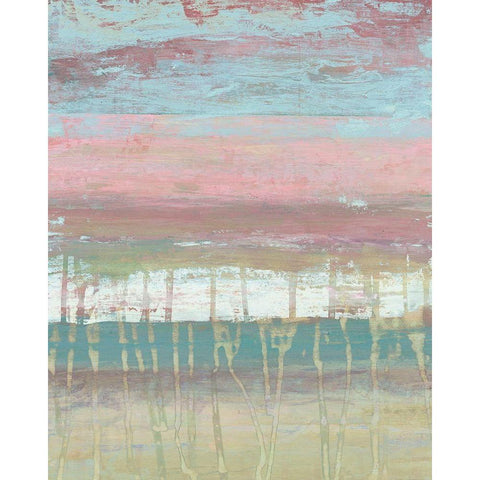 Dusted Horizon I Black Modern Wood Framed Art Print with Double Matting by Goldberger, Jennifer