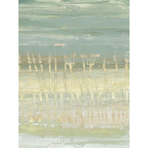 Muted Horizon I White Modern Wood Framed Art Print by Goldberger, Jennifer