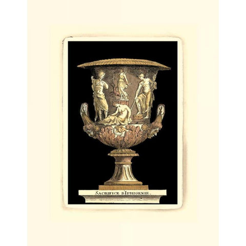 Renaissance Vase I Gold Ornate Wood Framed Art Print with Double Matting by Vision Studio