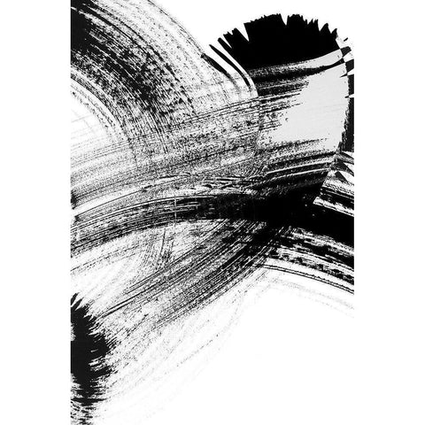 Your Move on White V Black Modern Wood Framed Art Print with Double Matting by Chandler, Sharon