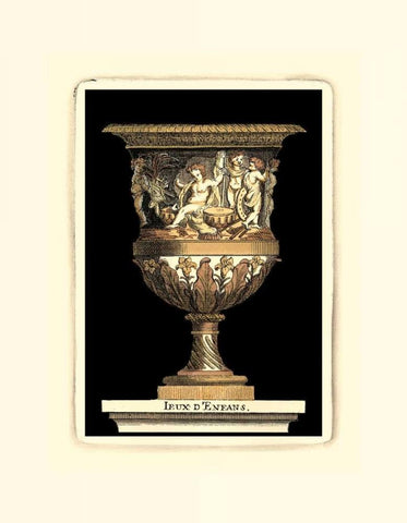 Renaissance Vase II Black Ornate Wood Framed Art Print with Double Matting by Vision Studio