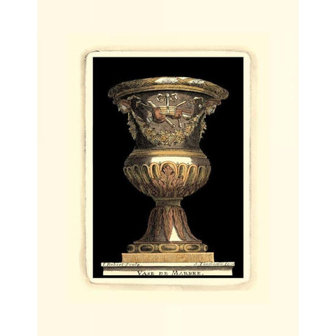 Renaissance Vase IV White Modern Wood Framed Art Print by Vision Studio