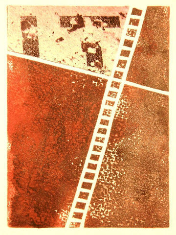 Outer Limit III White Modern Wood Framed Art Print with Double Matting by Perkins, Greg