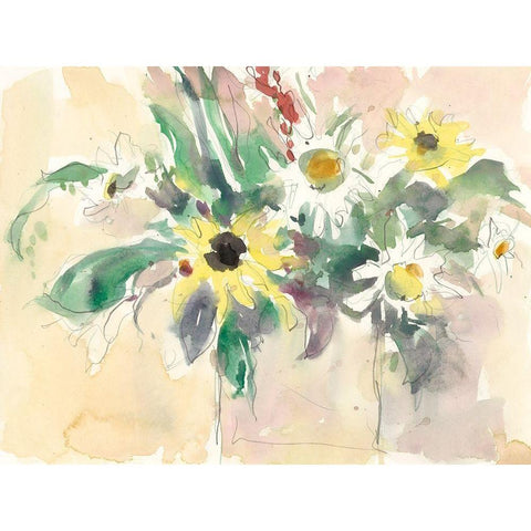 Garden Inspiration I Black Modern Wood Framed Art Print by Dixon, Samuel