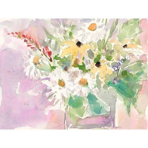 Garden Inspiration III White Modern Wood Framed Art Print by Dixon, Samuel