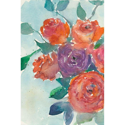Rose Appeal I Black Modern Wood Framed Art Print by Dixon, Samuel