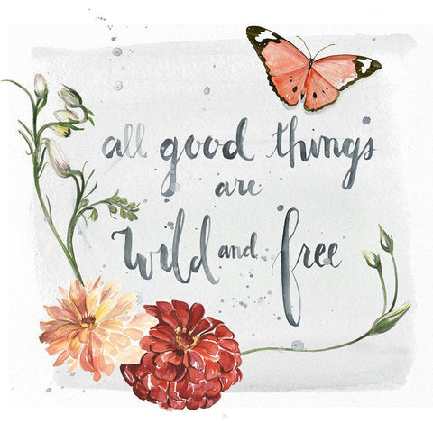 Summer Free I Black Modern Wood Framed Art Print with Double Matting by Parker, Jennifer Paxton