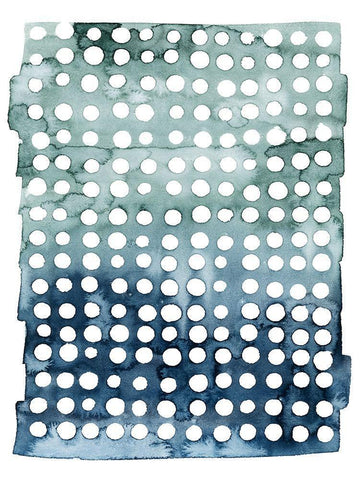Morse Dots I Black Ornate Wood Framed Art Print with Double Matting by Popp, Grace