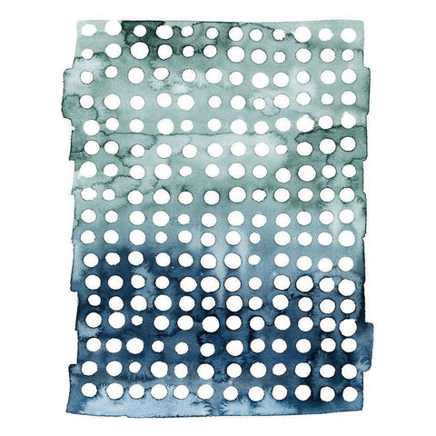Morse Dots I White Modern Wood Framed Art Print by Popp, Grace