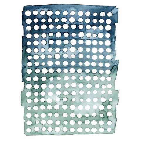 Morse Dots II White Modern Wood Framed Art Print by Popp, Grace