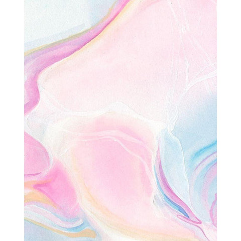 Marbled Prism I White Modern Wood Framed Art Print by Parker, Jennifer Paxton