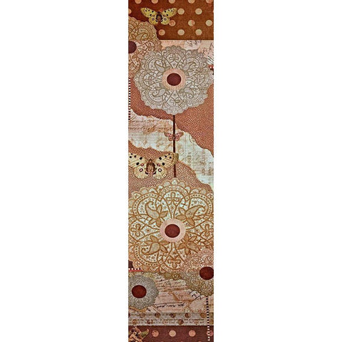 Lace Flower I Black Modern Wood Framed Art Print by Perkins, Greg