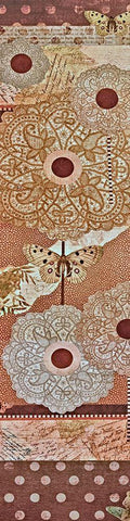 Lace Flower II White Modern Wood Framed Art Print with Double Matting by Perkins, Greg