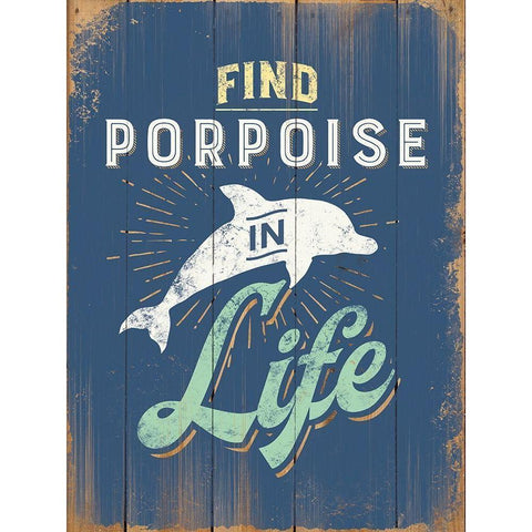 Punny Coastal I Gold Ornate Wood Framed Art Print with Double Matting by Brando, J.J.